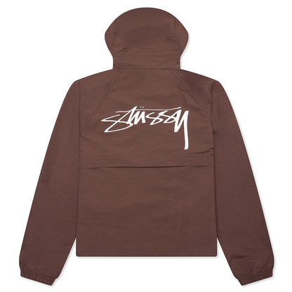 Nylon Beach Shell - Coffee