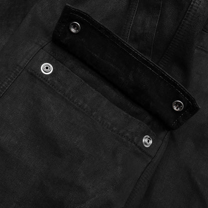 Cargobela Denim Shorts - Black Wax