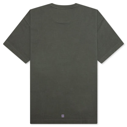 Casual Fit No Pocket T-Shirt - Greyish Green