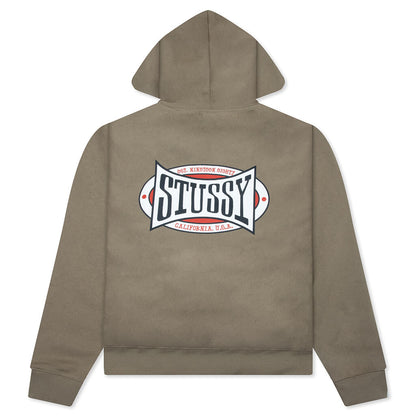 Champion Oval Zip Hoodie - Army
