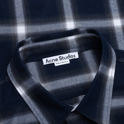 Check Button-up Shirt - Navy/Multi