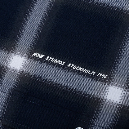 Check Button-up Shirt - Navy/Multi