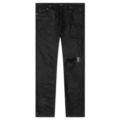 Chitch Waxed Silver Pants - Black