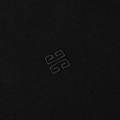 Polo in Cotton With 4G Detail - Black