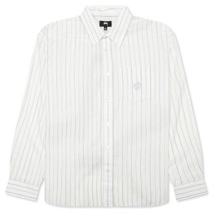 Classic L/S Shirt Stripe - White
