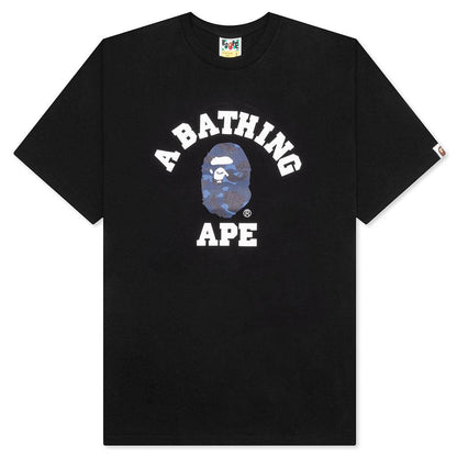 Color Camo College Tee - Black/Navy