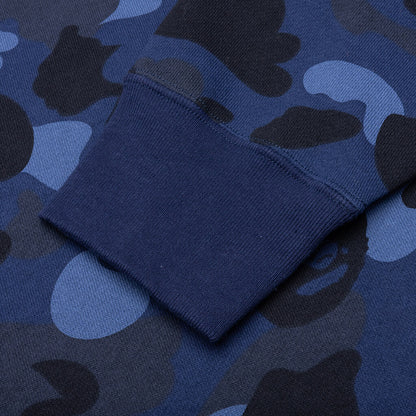 Color Camo Pullover Hoodie - Navy