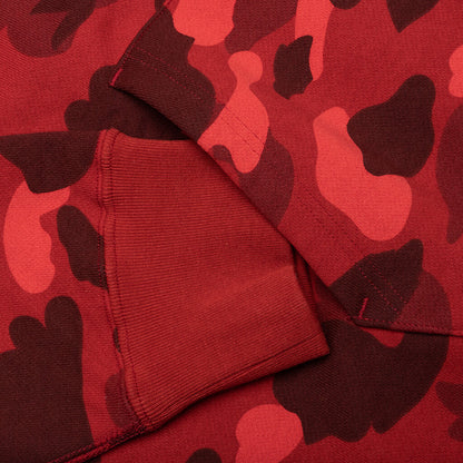 Color Camo Pullover Hoodie - Red