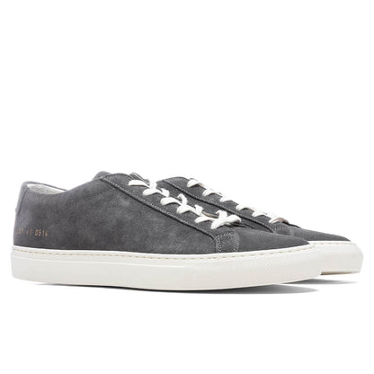 Achilles Low in Suede - Washed Black