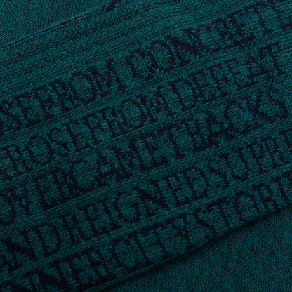 Concrete Rose Ribbed Sock - Green