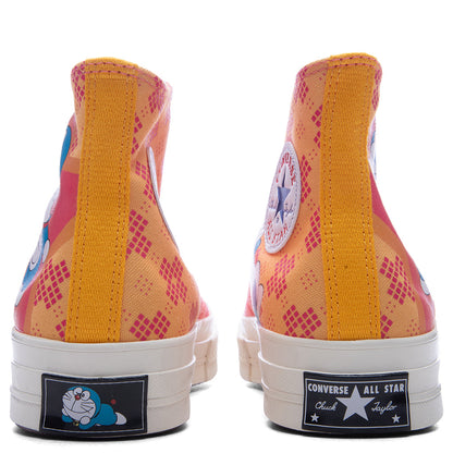Converse x Doraemon Chuck 70 Hi - Hawaiian Ocean/Flamingo/Habanero Gold