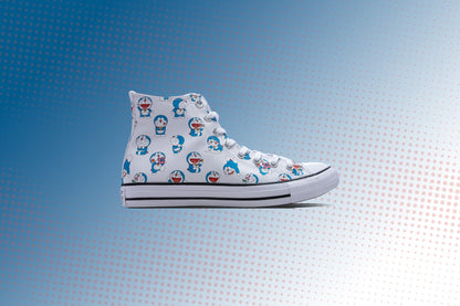 Converse x Doraemon Chuck Taylor All Star Hi - Vintage White/Hawaiian Gold/Flamingo