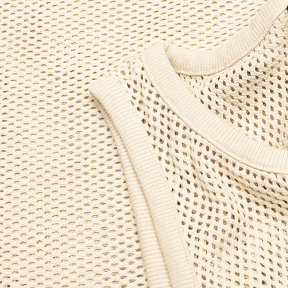 Cotton Big Mesh Tank - Natural