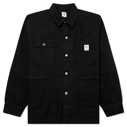 Cotton Canvas Coverall - Black