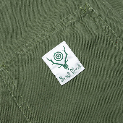 Cotton Canvas Coverall - Moss Green