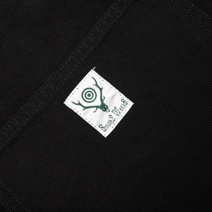 Cotton Canvas Painter Pant - Black