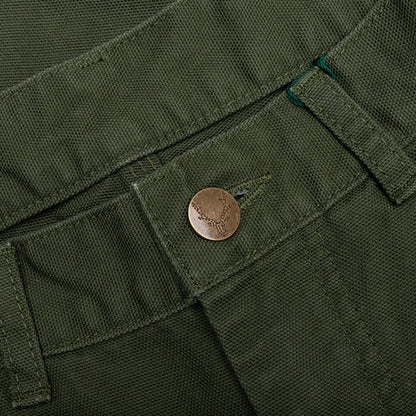 Cotton Canvas Painter Pant - Moss Green