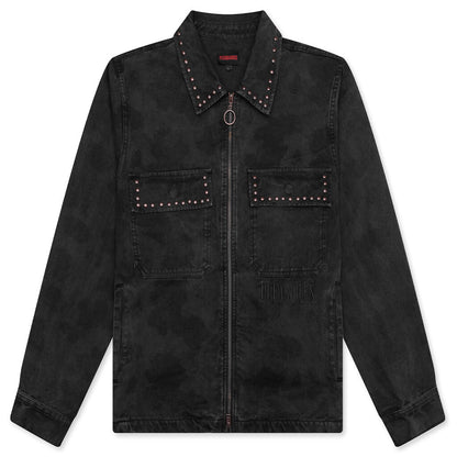 Cowhide Work Jacket - Black