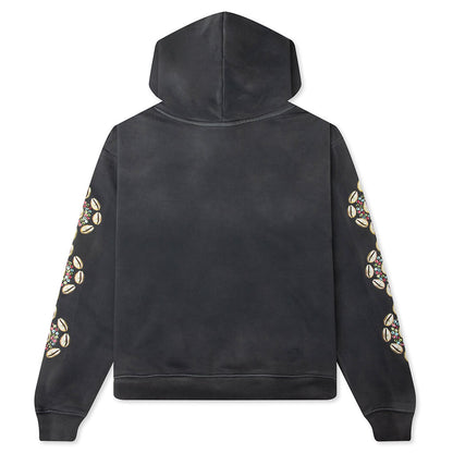 Cowrie Crystal Hoodie - Black
