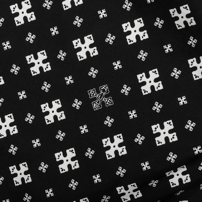 Cross Bandana Swim Short - Black/White