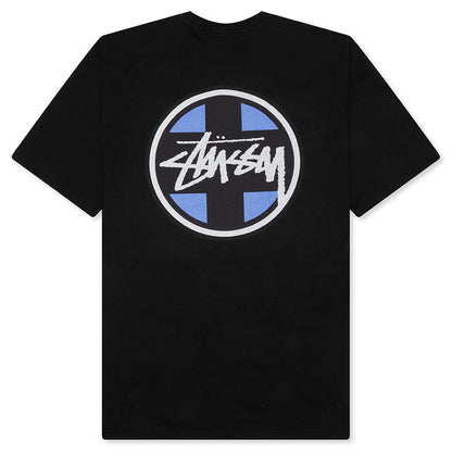 Cross Dot Pigment Dyed Tee - Black