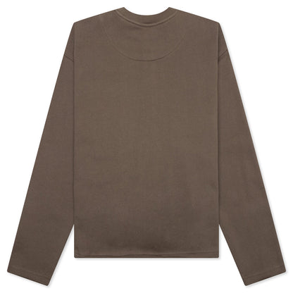 Holiday Honor the Gift Raw Edge Pullover - Grey