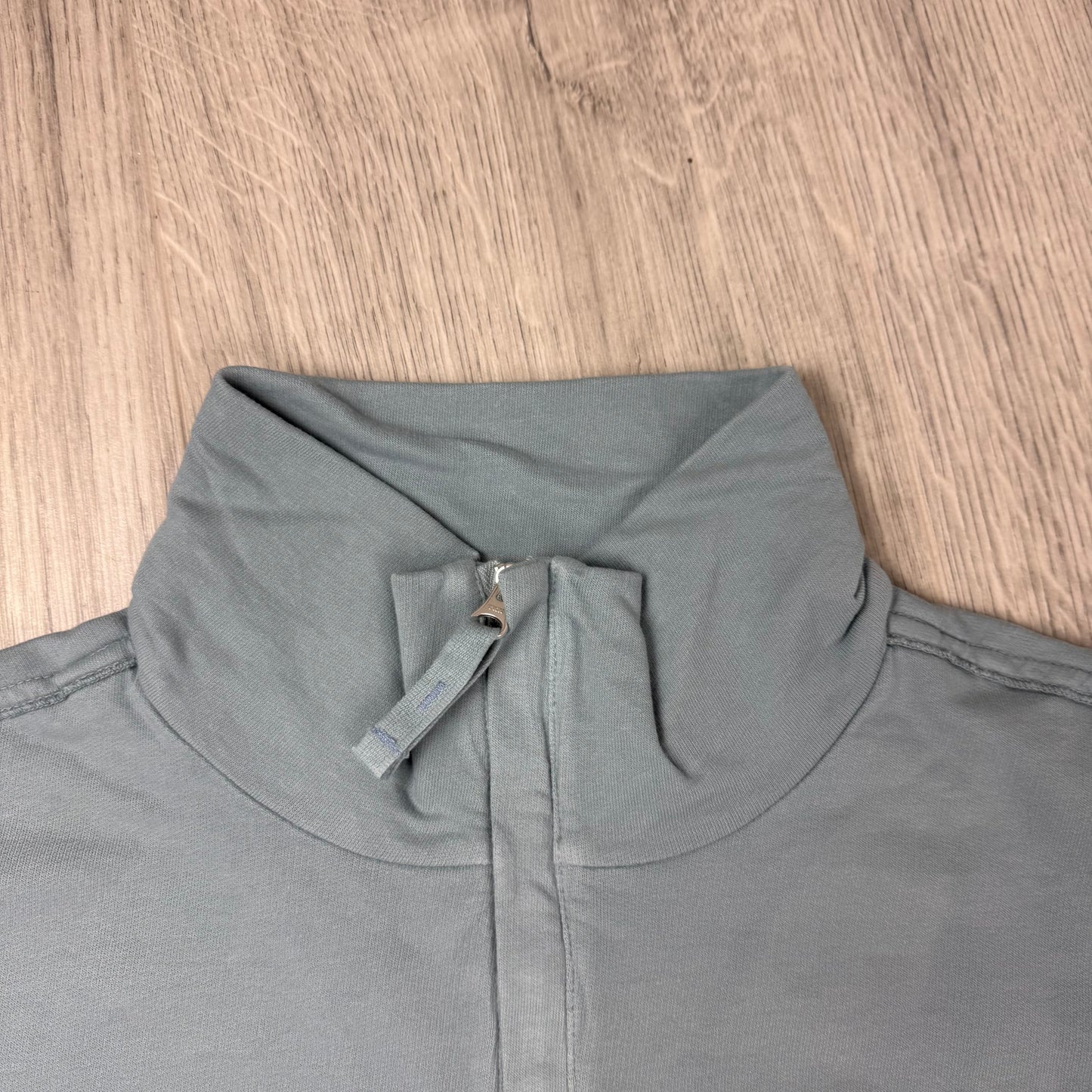 CP Company Light Fleece Zip Sweatshirt - Silver Blue