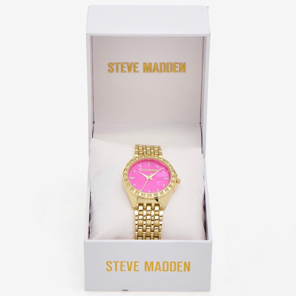 Womens Steven Madden Pink Watch