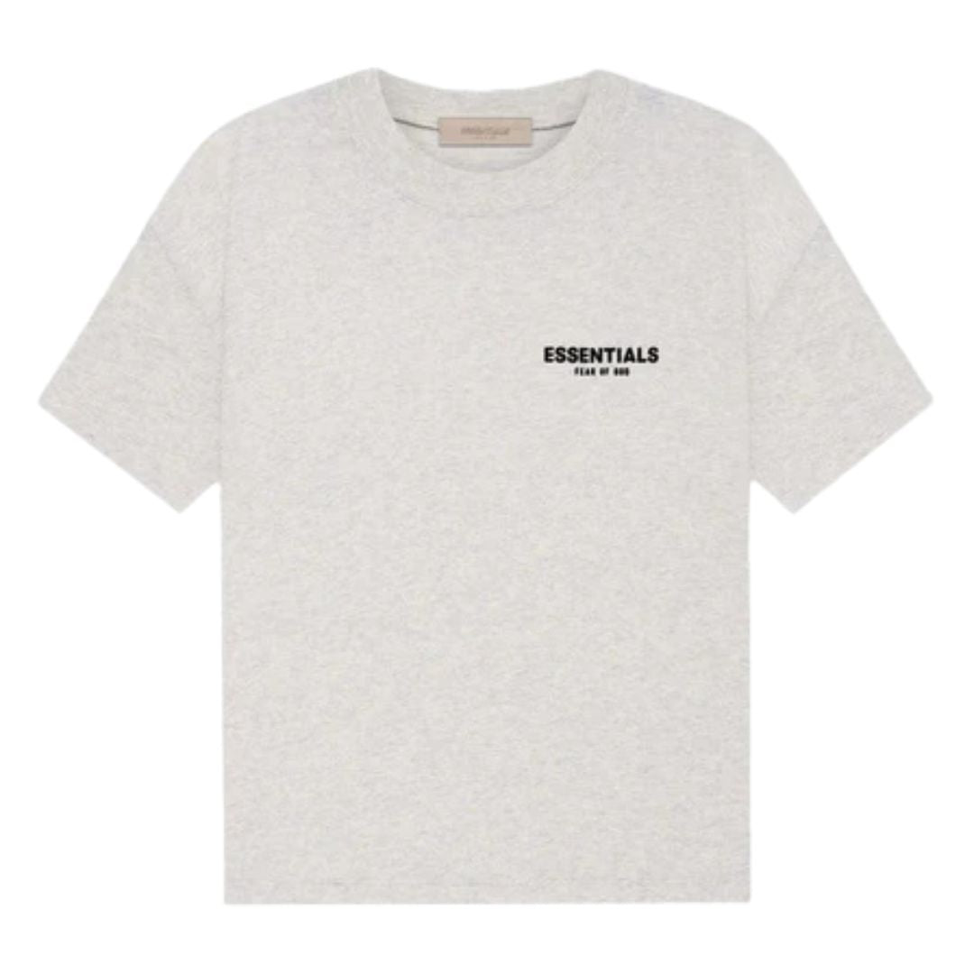 ESSENTIALS FOG LIGHT HEATHER SS22 TEE+SHORTS BUNDLE