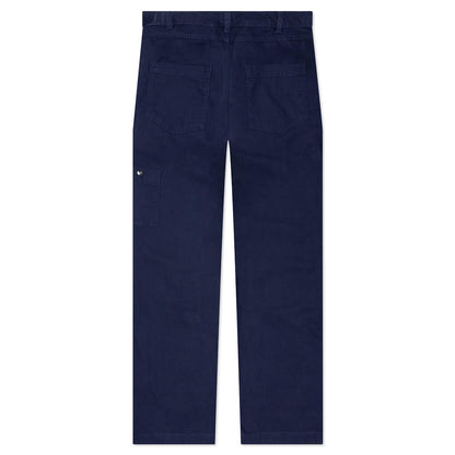 Life Double Front Trousers - Midnight Navy/White