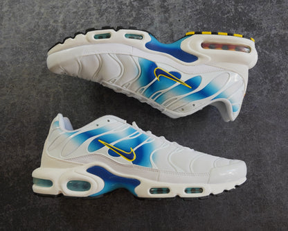 Nike TN Air Max Plus Spray Paint Swoosh White Blue (44)