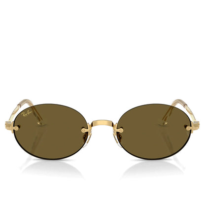 Ray-Ban x A$AP Rocky Rimless Oval - Arista/Dark Brown