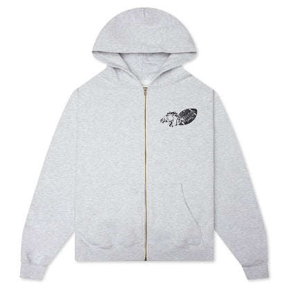 Days USA Zip Up Hoodie - Heather Grey