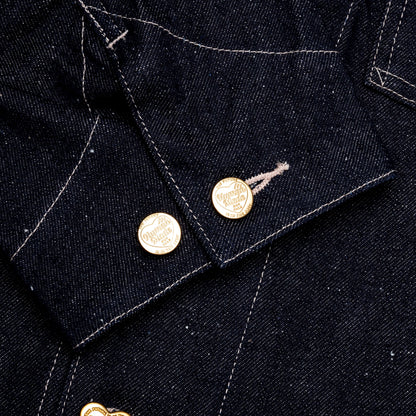 Denim Coverall Jacket Rigid - Indigo