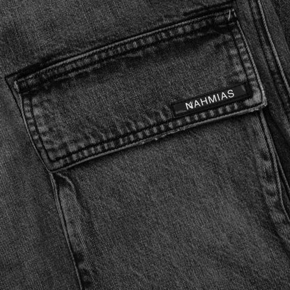 Denim Logo Cargo Pants - Brown Wash