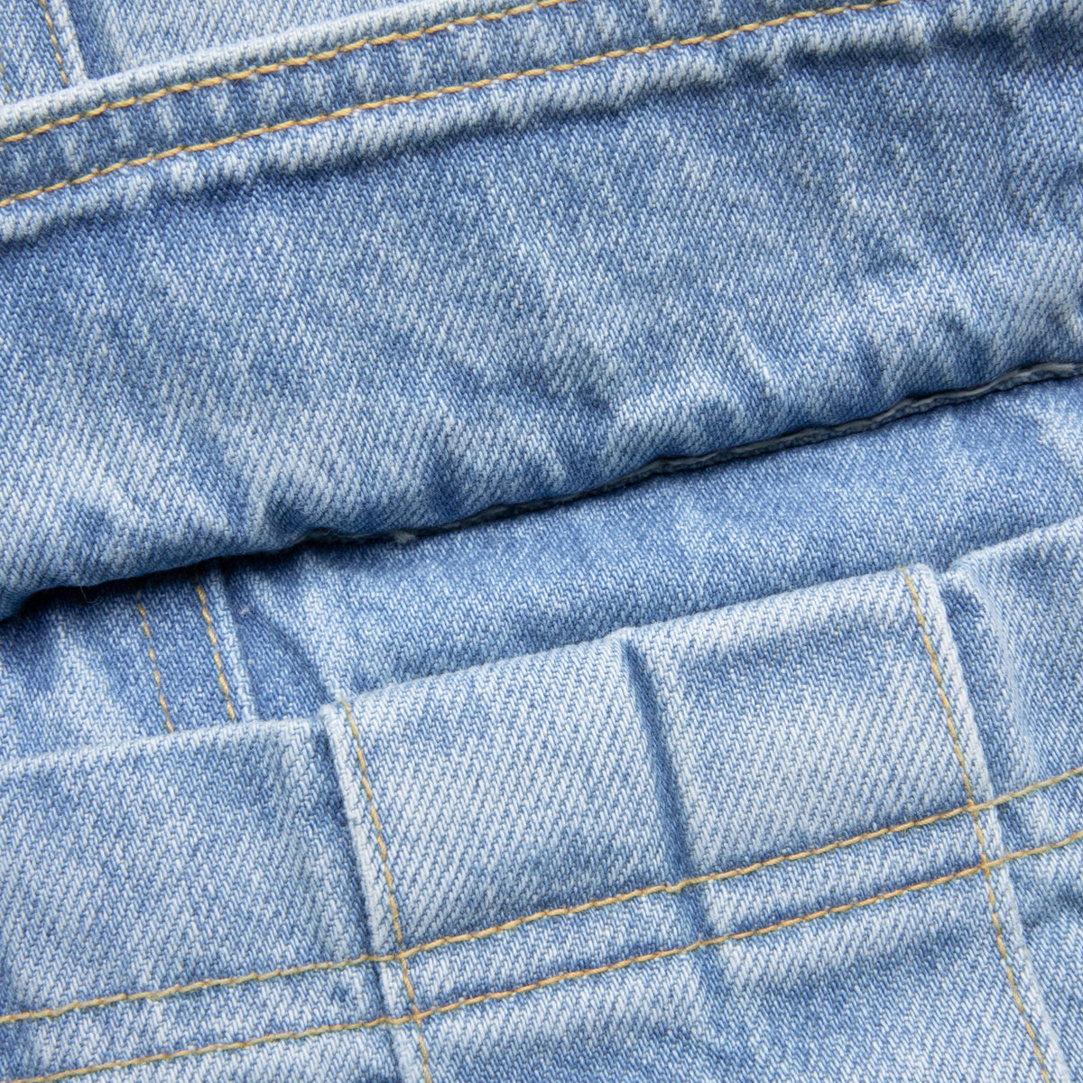 Denim Logo Cargo Shorts - Light Wash