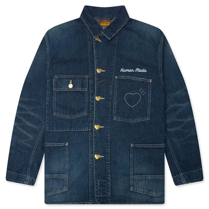 Denim Coverall Jacket - Indigo