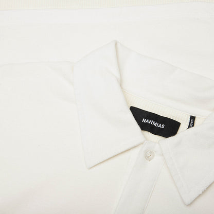 Destroyed Short Sleeve Polo - Egg White