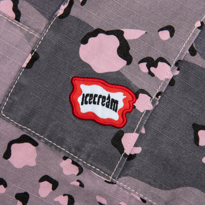 Dipped Cargo Pants - Pink Nectar