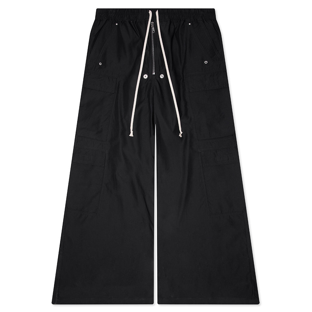 Double Cargo Jumbo Belas Pants - Black