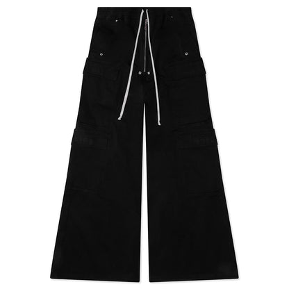Double Cargo Jumbo Belas Pants - Black
