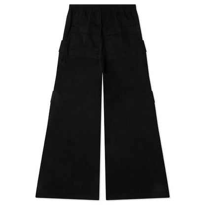 Double Cargo Jumbo Belas Pants - Black