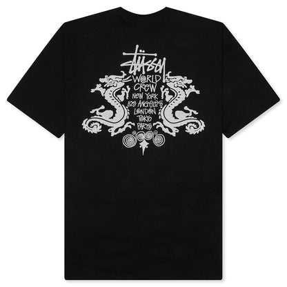 Double Dragon Pigment Dyed Tee - Black