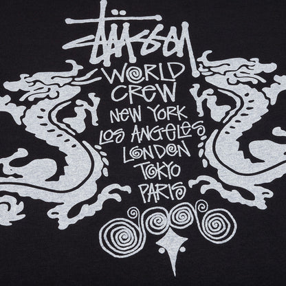 Double Dragon Pigment Dyed Tee - Black