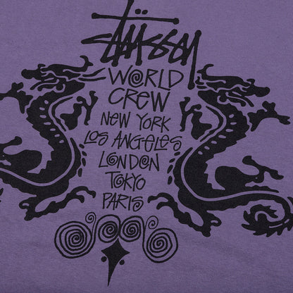 Double Dragon Pigment Dyed Tee - Grape