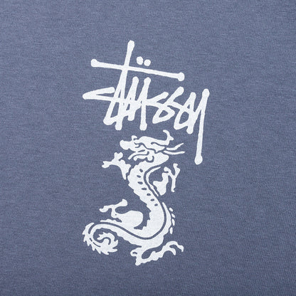 Double Dragon Pigment Dyed Tee - Navy