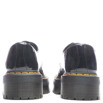 1461 Quad Smooth Leather Platform Shoes - Black Patent Lamper