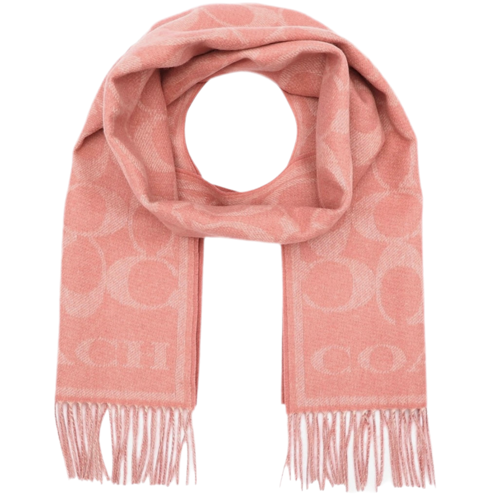 Women’s Coach Pink Cashmere Scarf