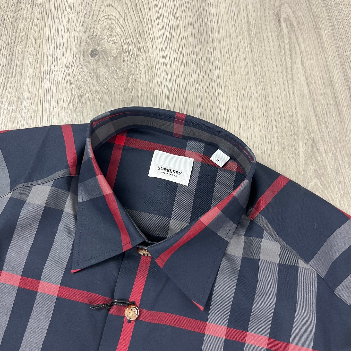 Burberry Check Shirt - Navy
