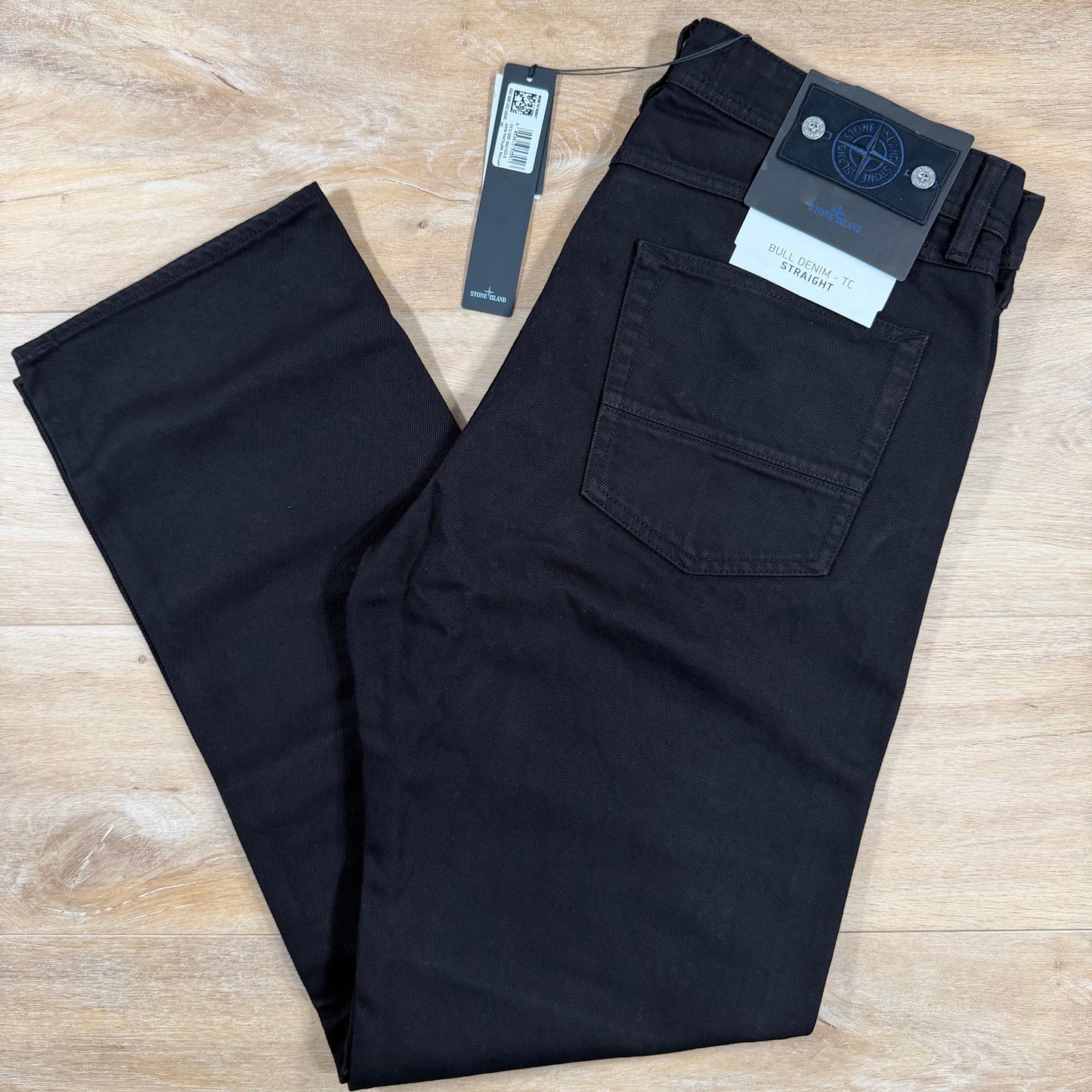 Stone Island Bull Denim-TC Black Jeans - Straight